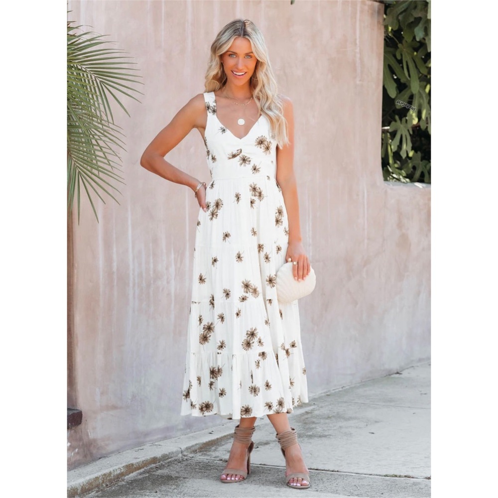 Vici Floral Midi Dress - XL - new with tags